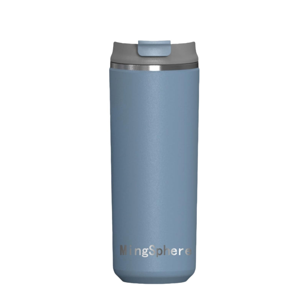 16oz Insulated Stainless Steel Coffee Cup with Flip Lid, Blue V662