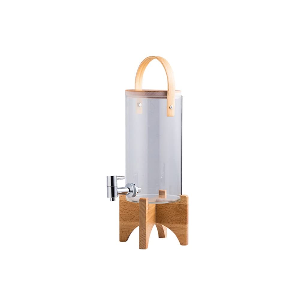 Glass Cold Water Pitcher with Faucet Large Capacity I356