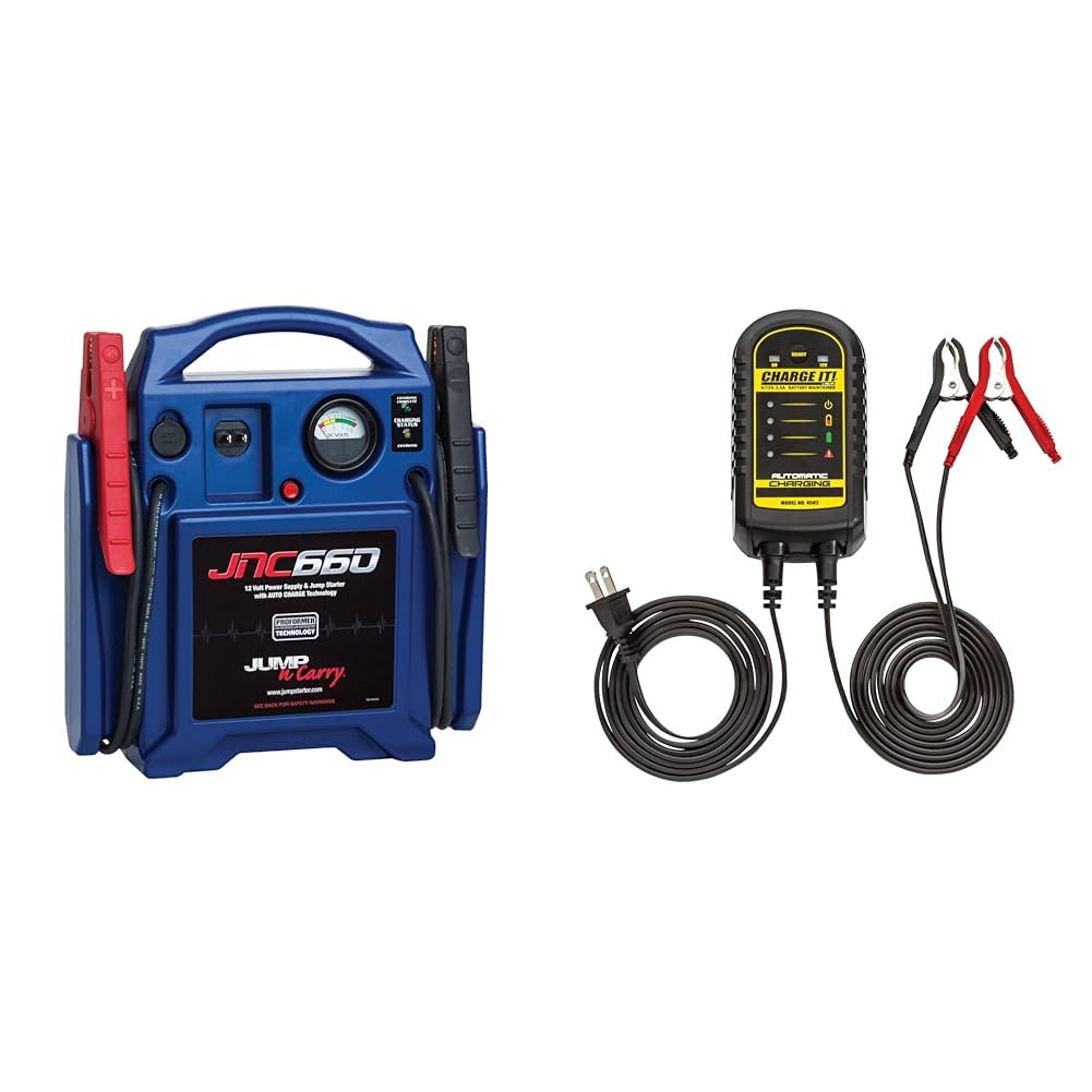 1700 Peak Amp 12 Volt Jump Starter and 2.5 Amp Battery Maintainer D7369