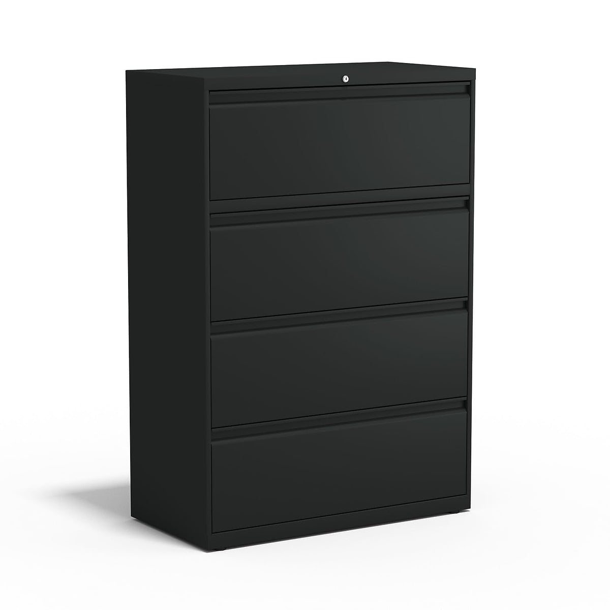 4 Drawer Black Lateral File Cabinet G8805