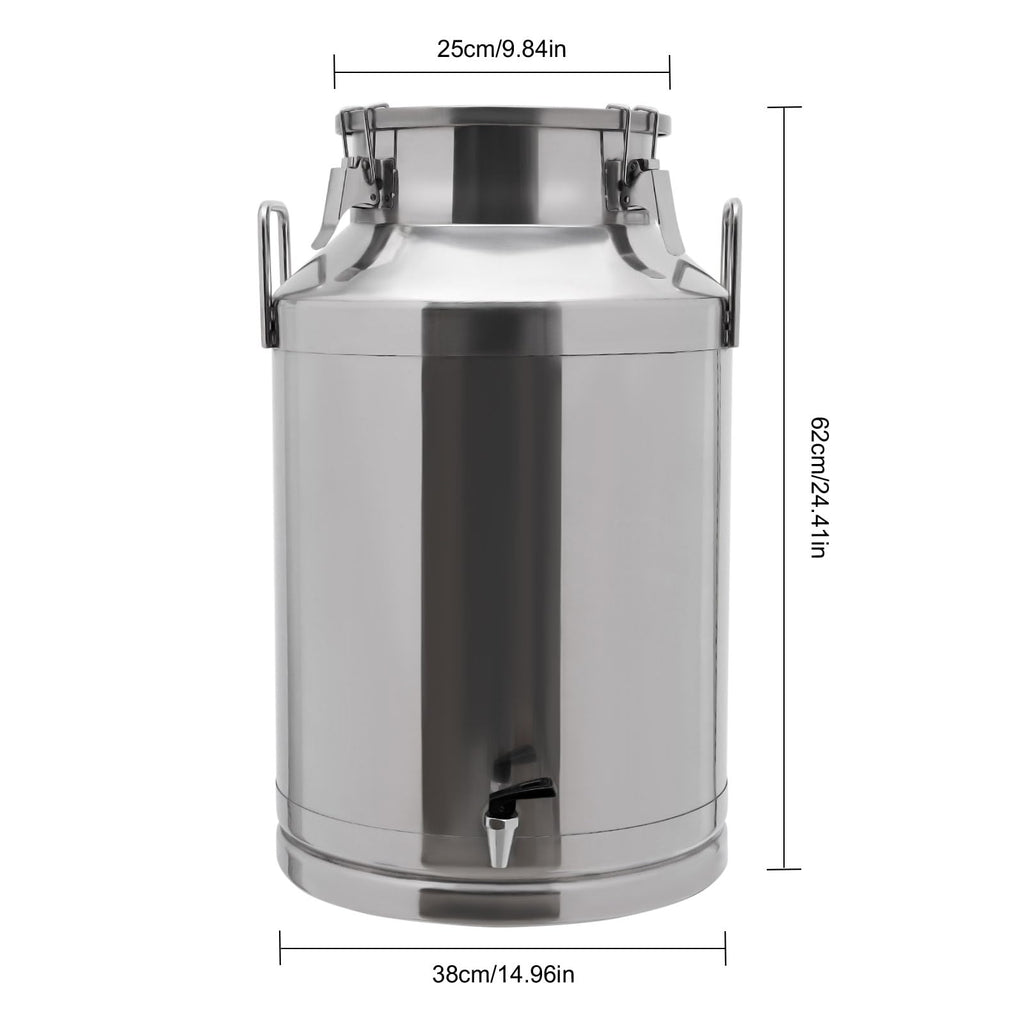 60L Stainless Steel Milk Can with Faucet O339158