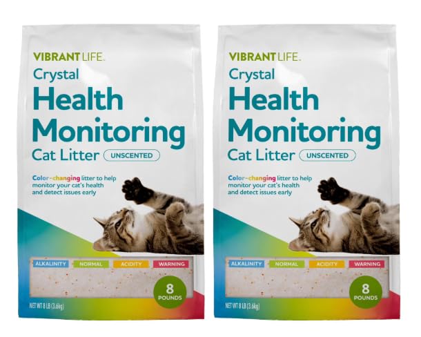 Unscented Color-Changing Cat Litter 8 Lb 2 Pack X1969