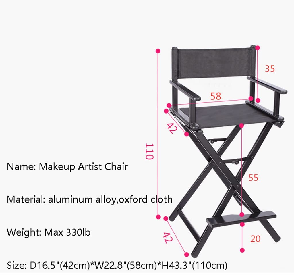 Folding Portable Aluminum Makeup Artist Chair R382689