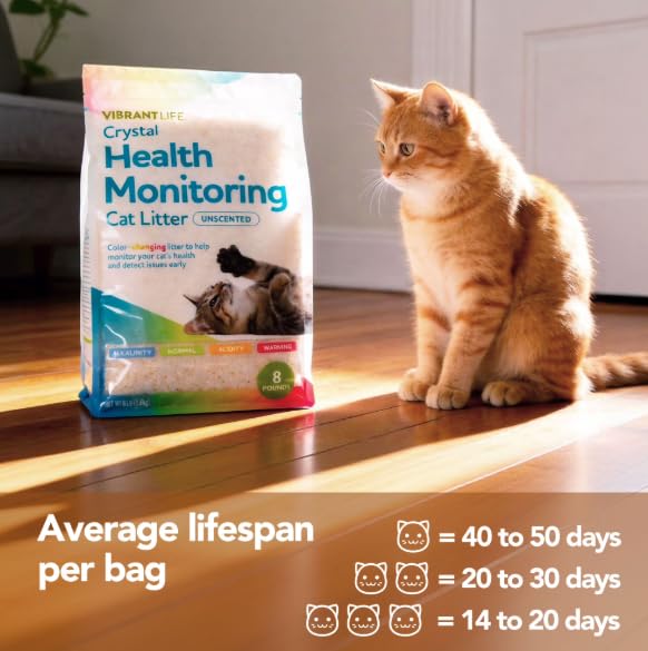 Unscented Color-Changing Cat Litter 8 Lb 2 Pack X1969