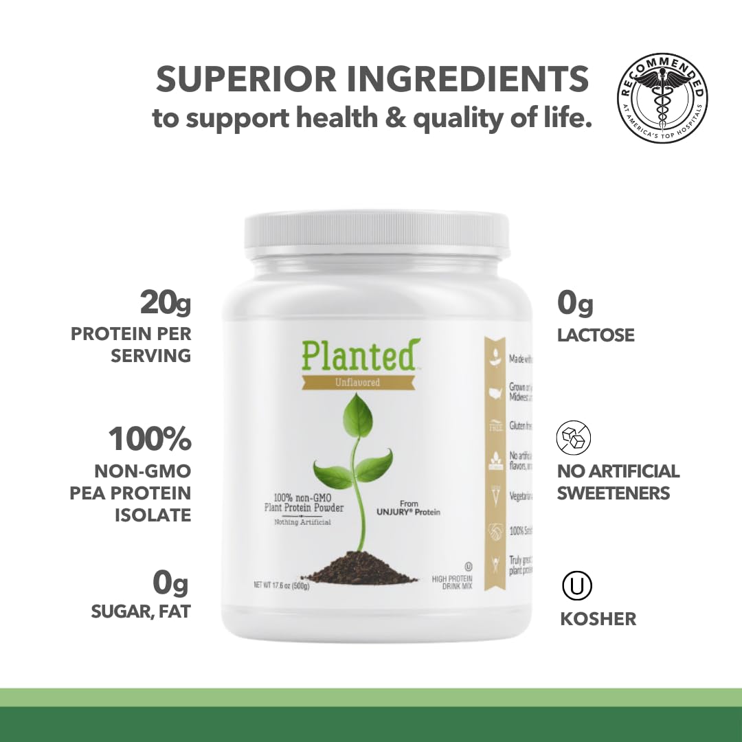 Vegan Unflavored Protein Powder 20 Servings N526
