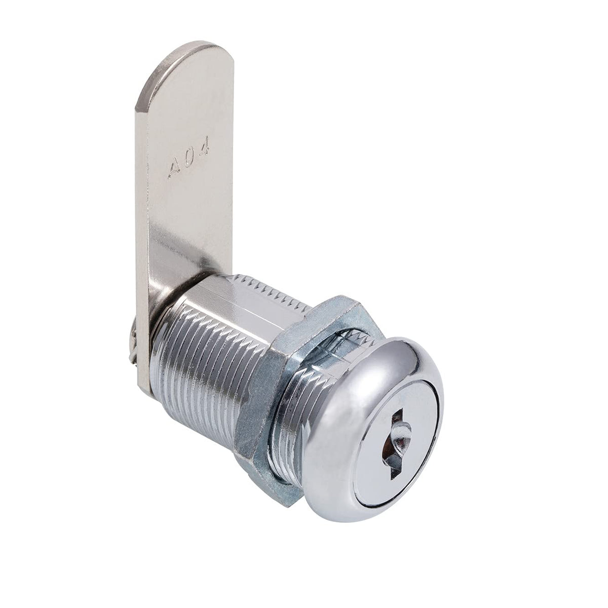 Keyed Alike 1” Cylinder Cam Locks Chrome Finish with 3 Cams and 2 Keys T793599