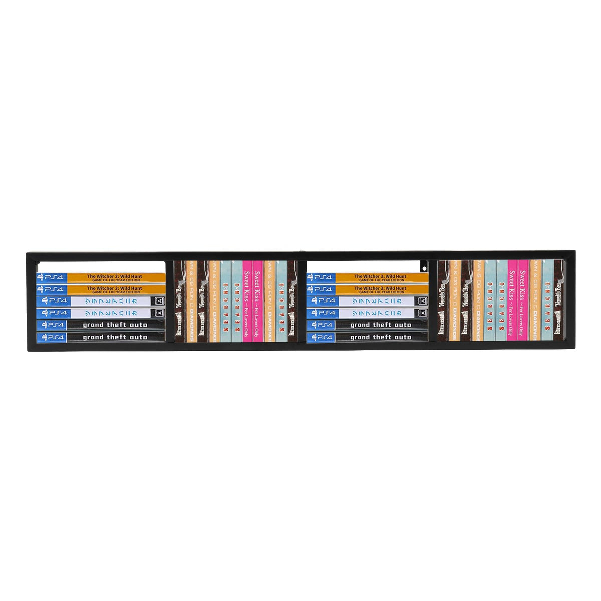 Wall Mount 34 Inch Media Storage Rack L160