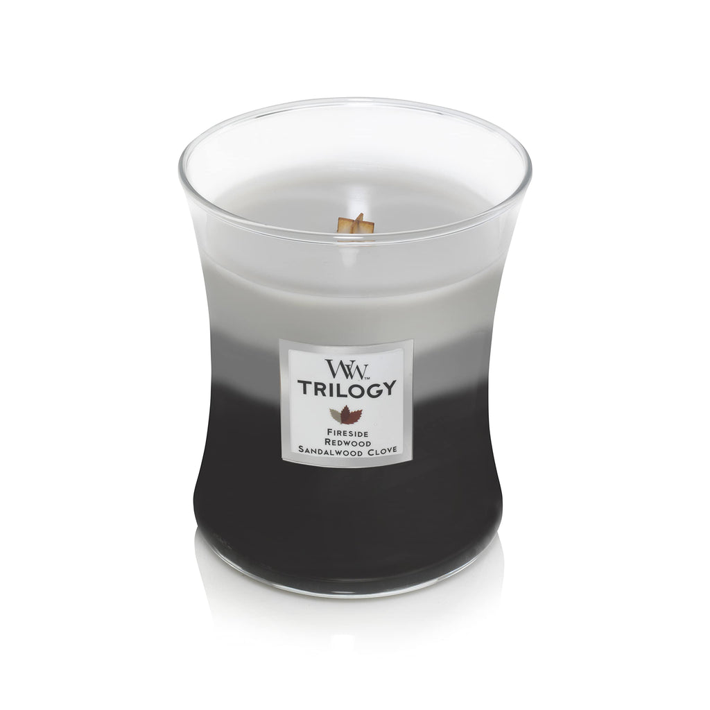 Scented Candle, 16oz Soy Blend Wax Wood Wick B80221