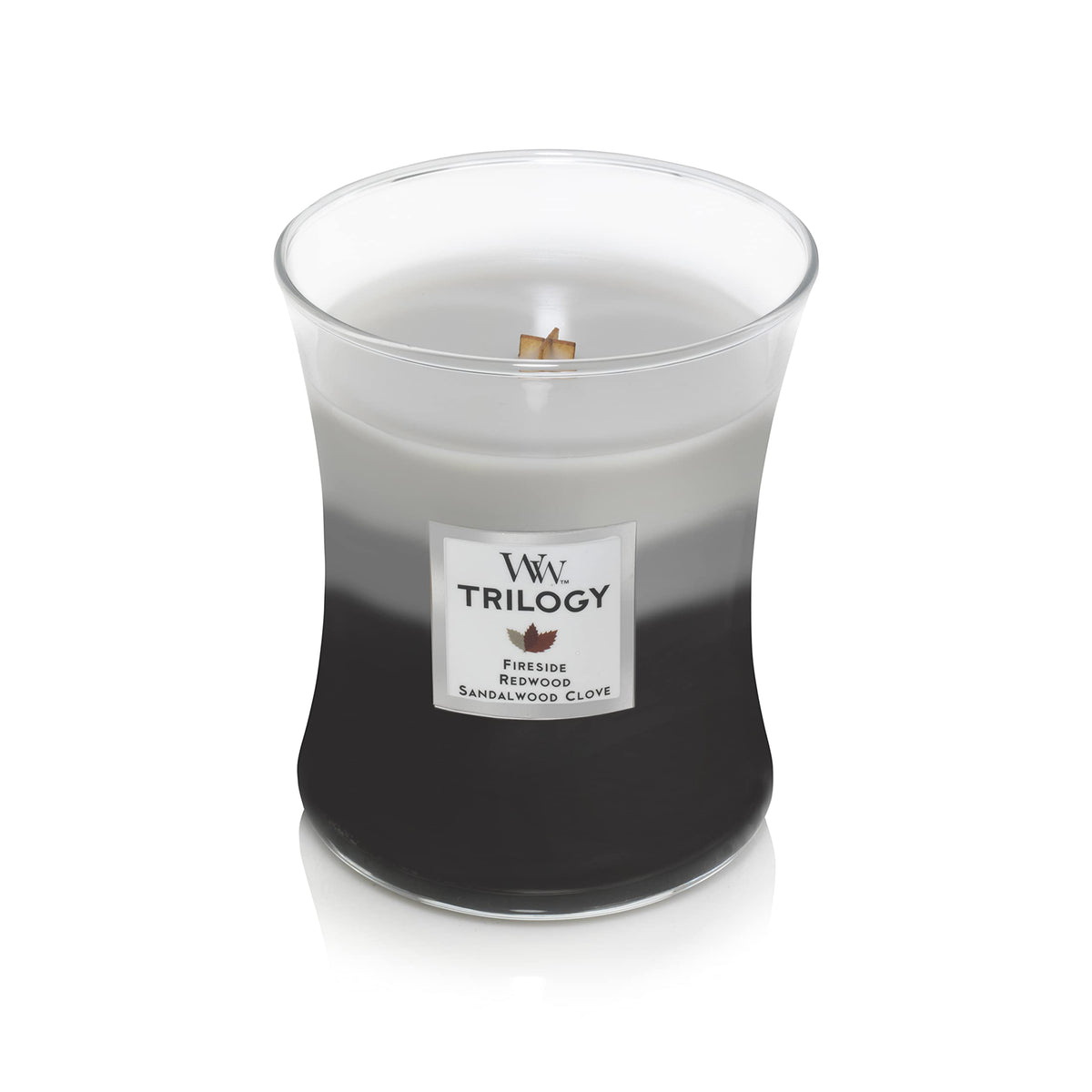 Scented Candle, 16oz Soy Blend Wax Wood Wick B80221