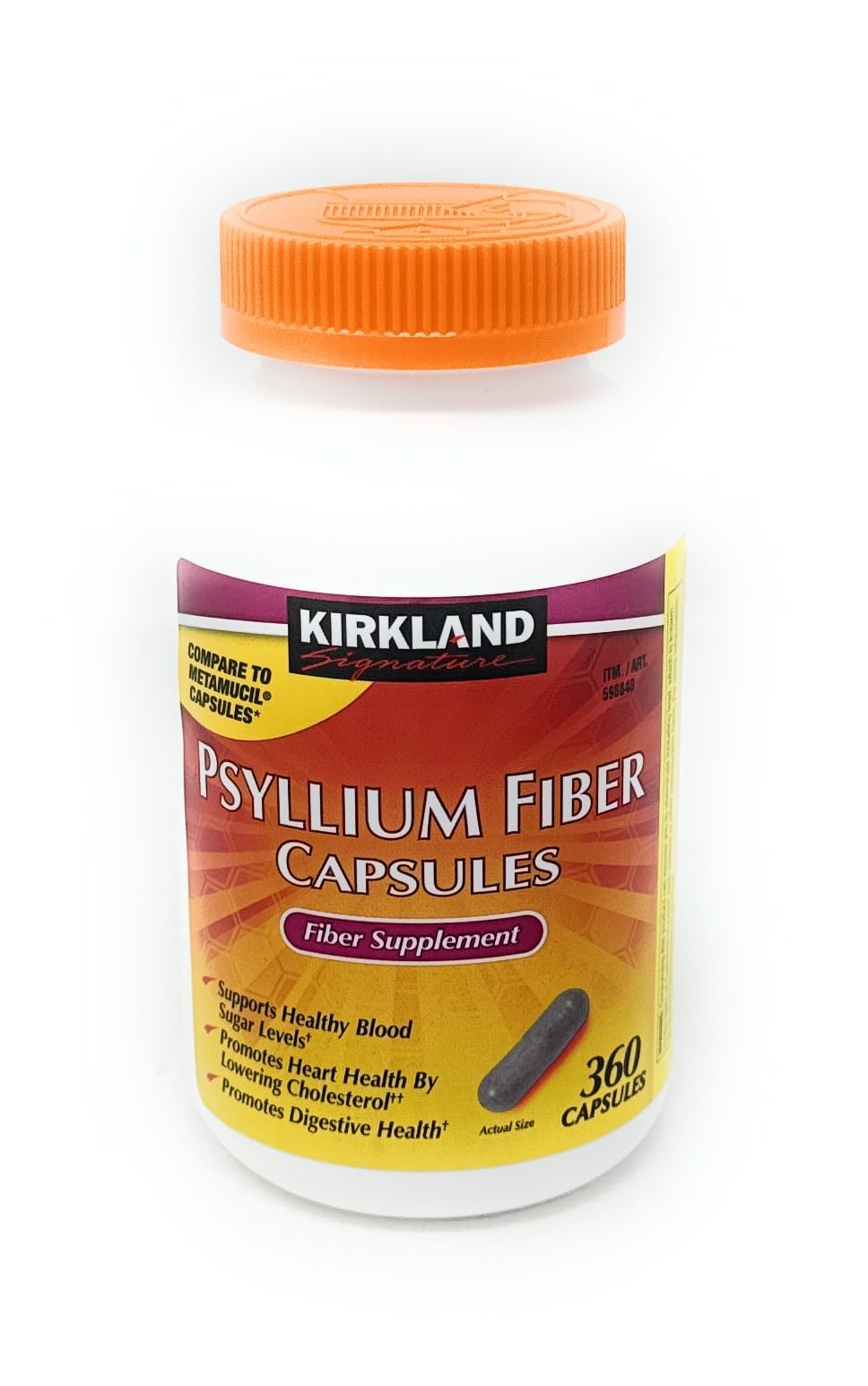 Fiber Supplement 360 Capsules F4720