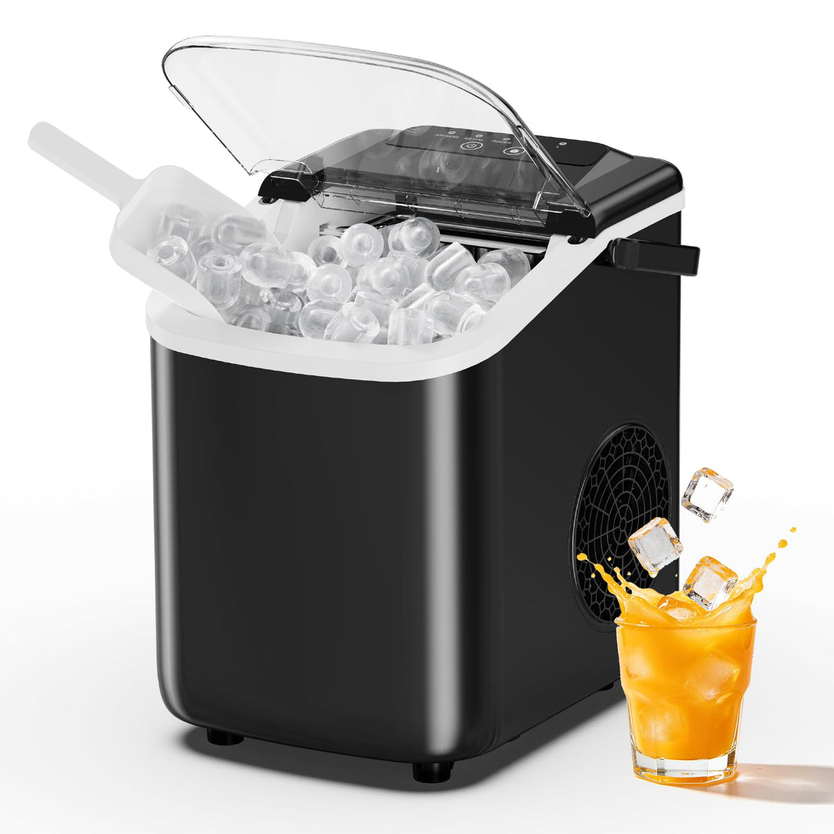 Portable Countertop Ice Maker with Scoop and Basket L85368
