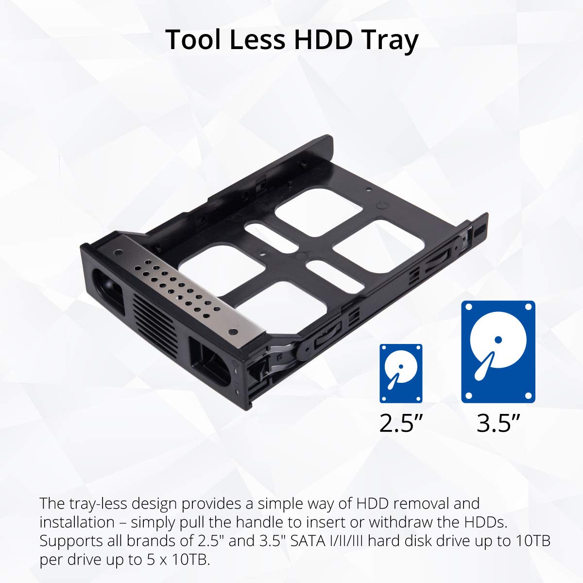 8-Bay Black Hard Drive Enclosure V427