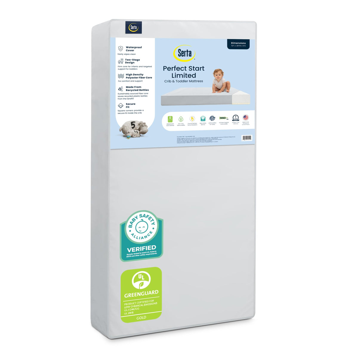 Baby Crib Mattress and Toddler Mattress U29496