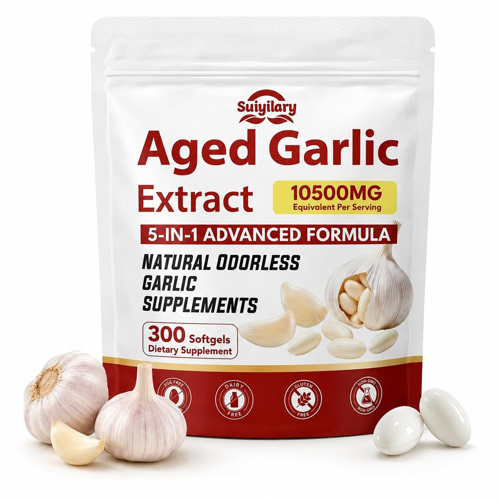 Aged Garlic Extract Supplements, 300 Softgels B54010