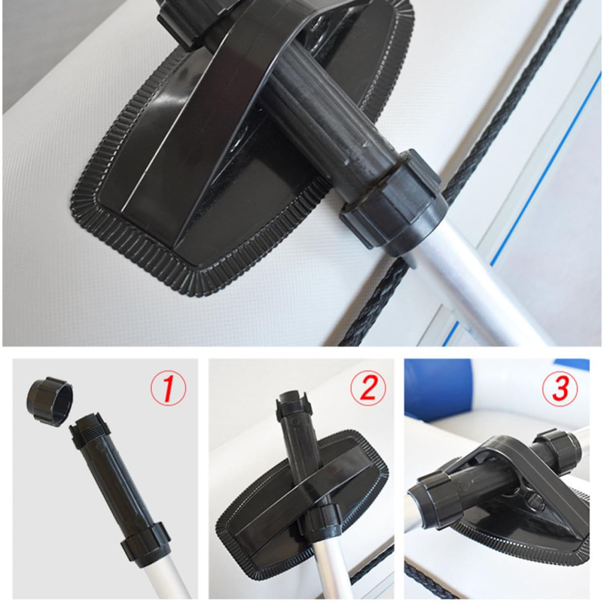 2pcs Adjustable Aluminum Alloy Kayak Paddles I585