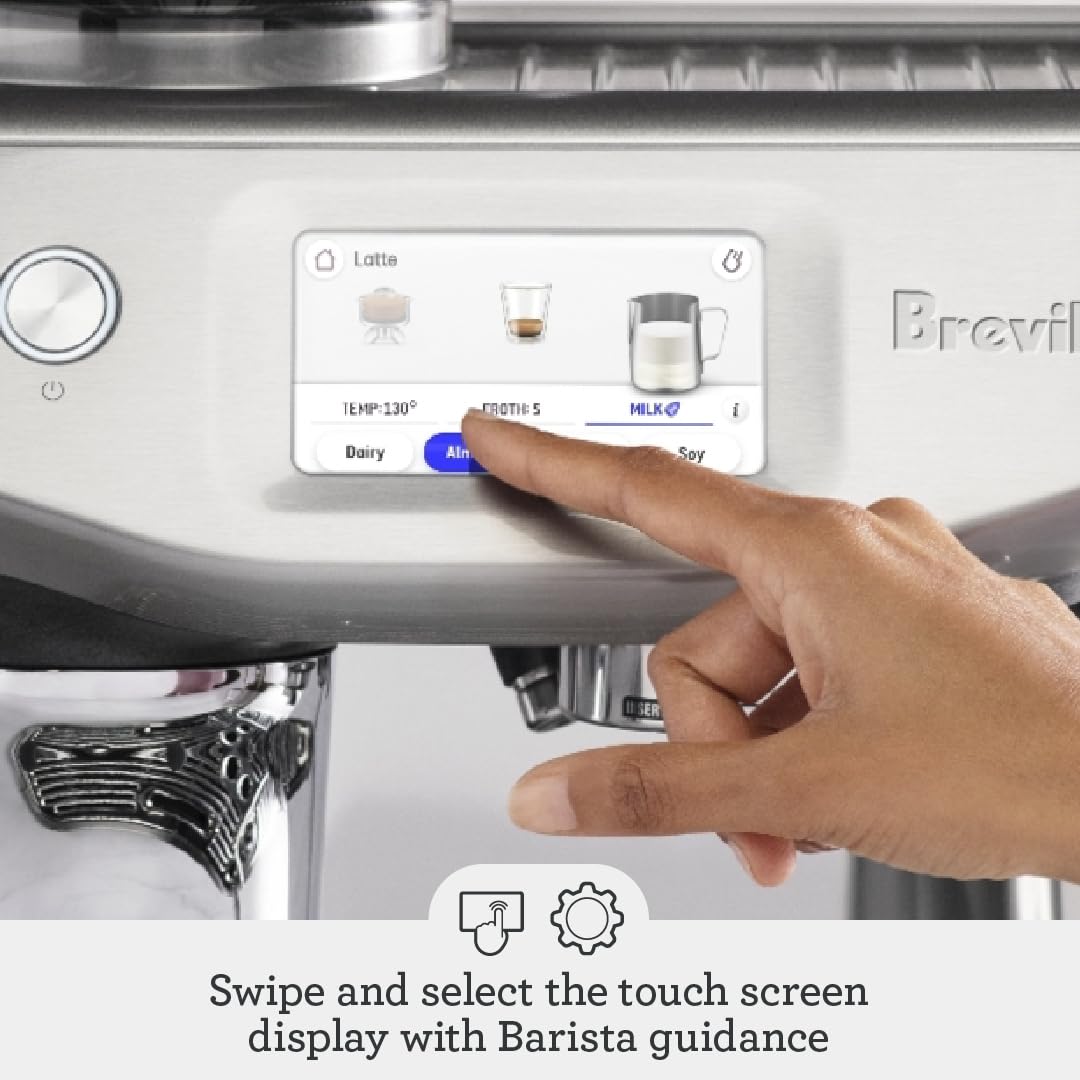 Espresso Machine Brushed Stainless Steel Q776584