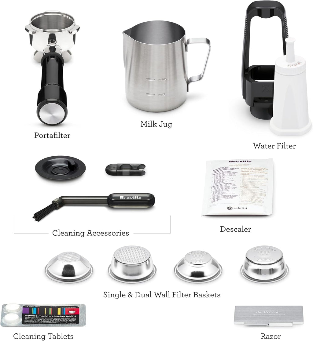Espresso Machine Brushed Stainless Steel Q776584