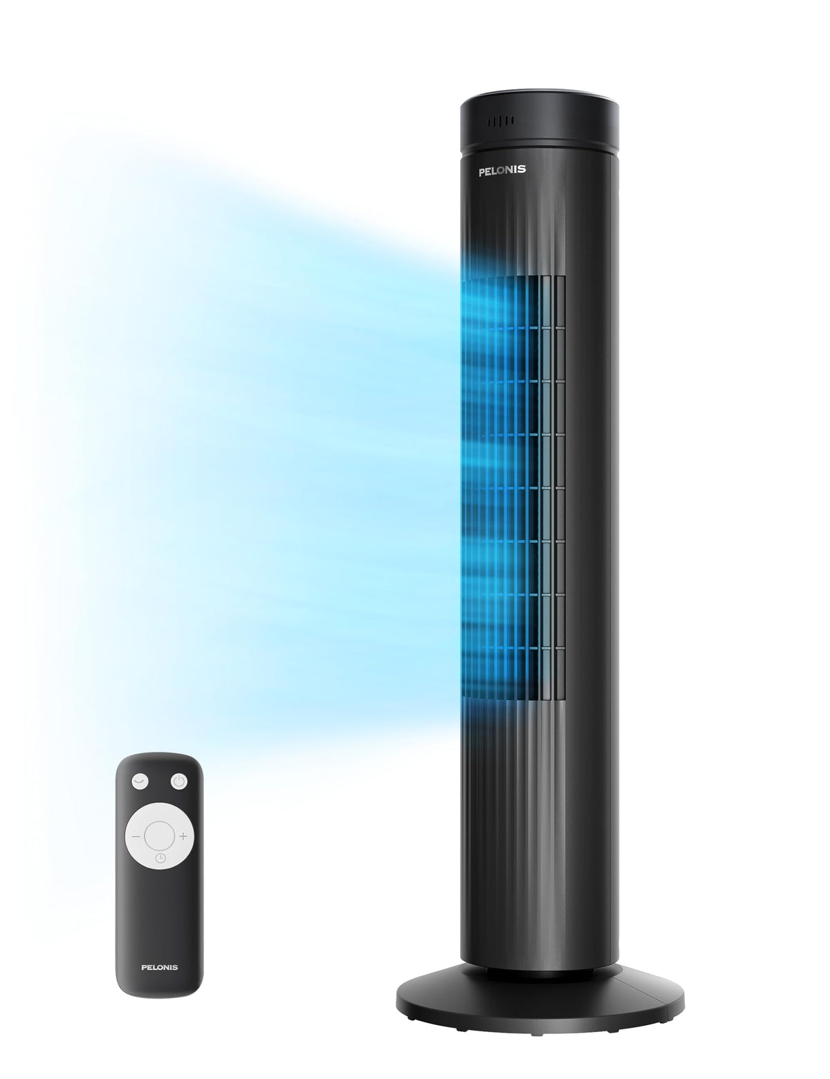 30-Inch Oscillating Tower Fan, 3 Speed, Black H870