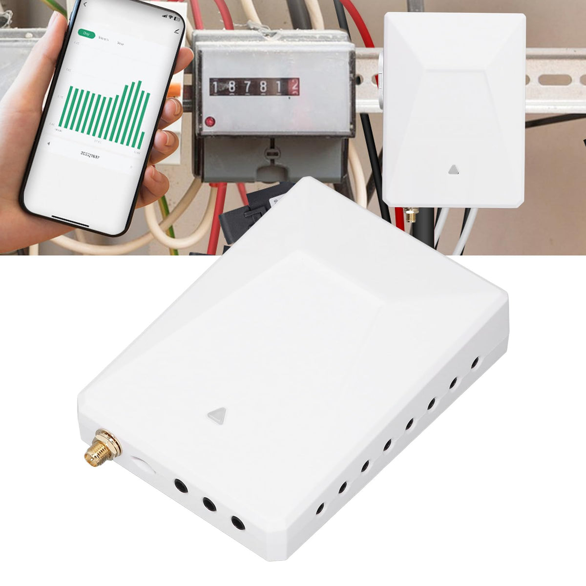 WiFi 3 Phase 4 Wire Bidirectional Energy Meter with Sensors R2233