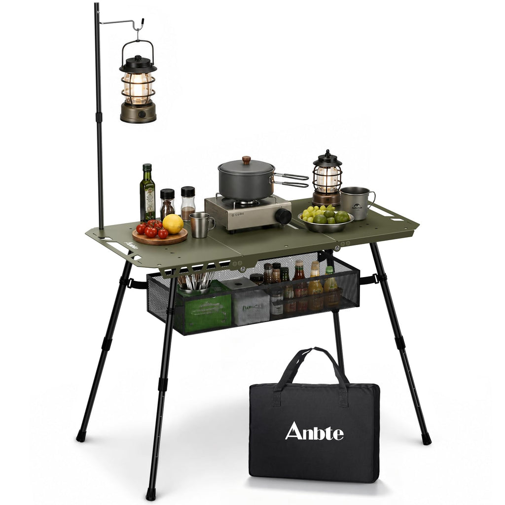 Adjustable Aluminum Folding Camping Table W305514