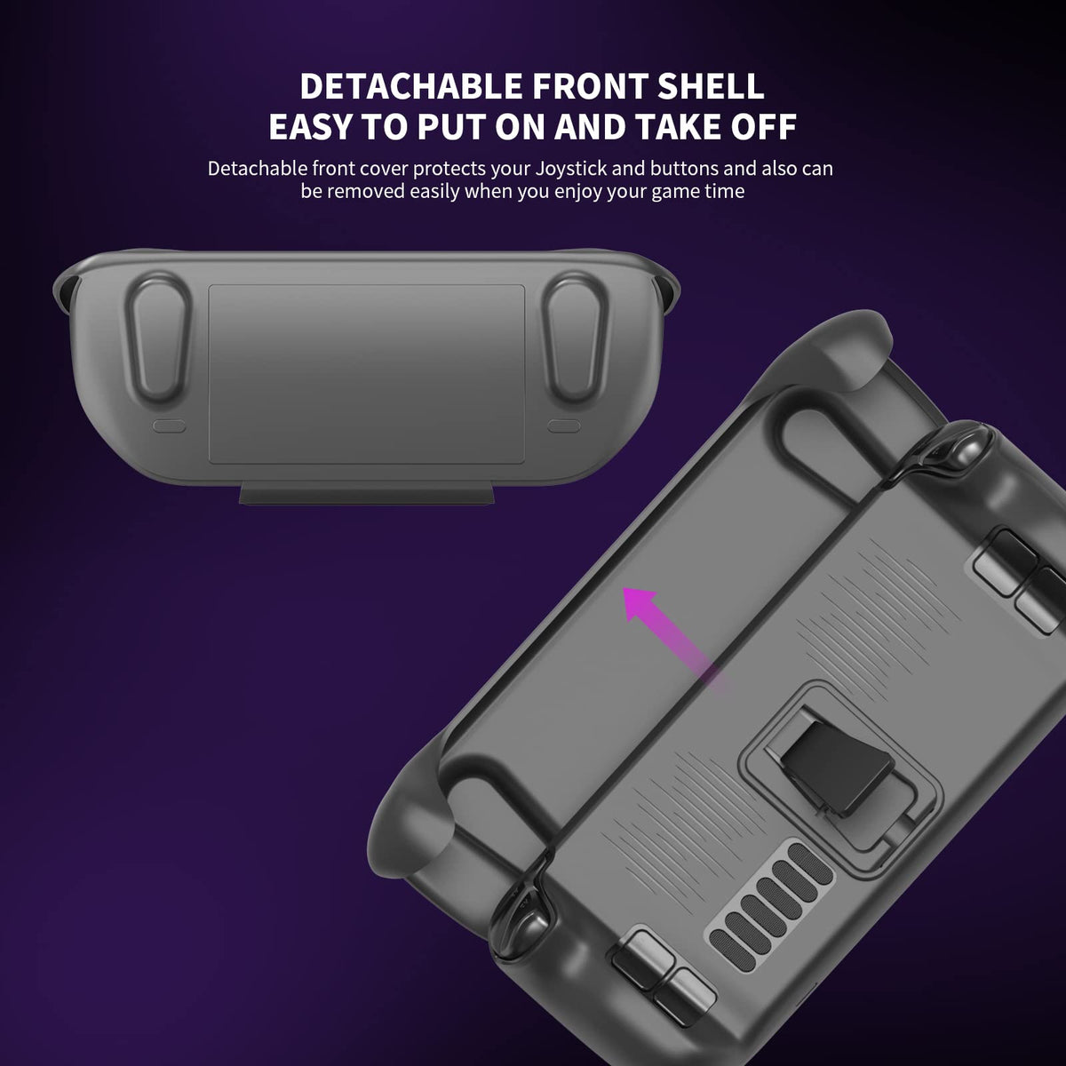 Ultra Slim TPU Protective Case with Front Cover for Steam Deck/OLED Q143212