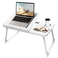 White Laptop Desk with Cup Holder X301
