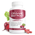 Organic Beet Root Capsules, 1300mg - 60 Capsules S852