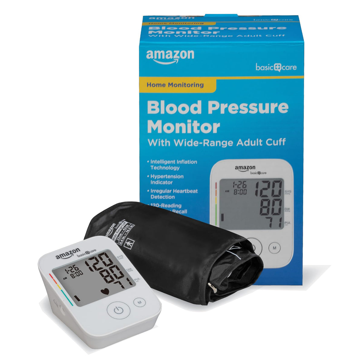 Blood Pressure Monitor with Wide Range Arm Cuff M874681