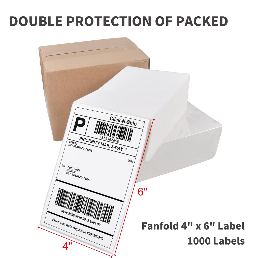 4x6 Thermal Shipping Labels B15827