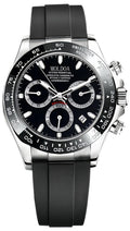 Men's Analog Quartz Chronograph Waterproof Silicone Strap Watch R790572