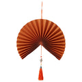 Folding Paper Fan Burnt Orange 39" X4860