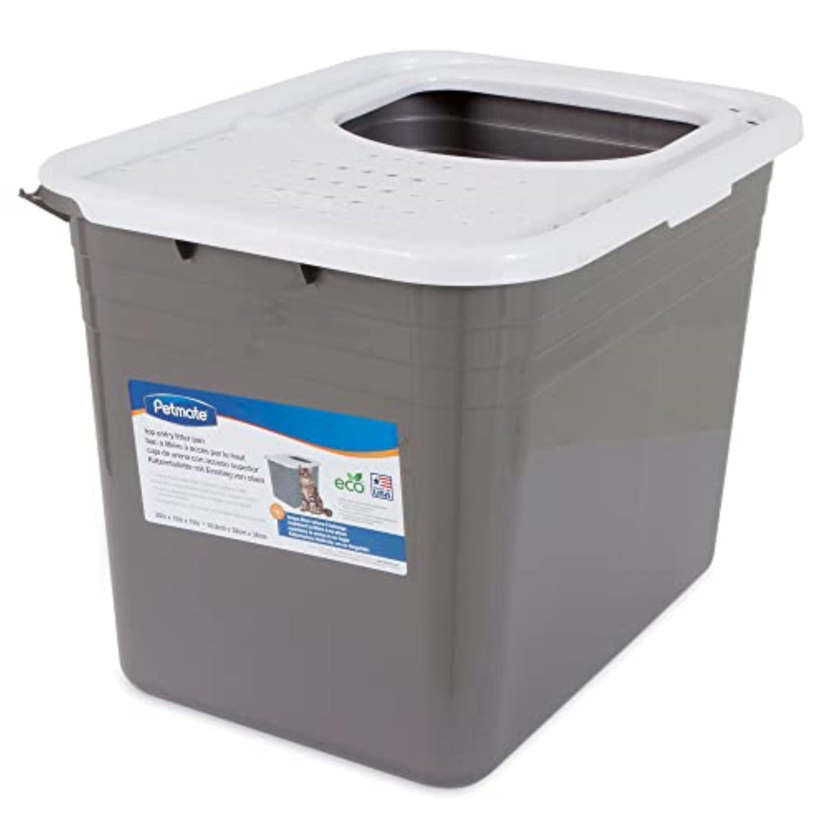 Enclosed Cat Litter Box with Hinged Lid B6249