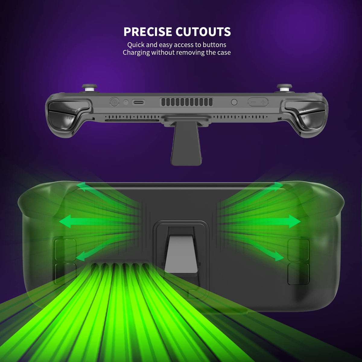 Ultra Slim TPU Protective Case with Front Cover for Steam Deck/OLED Q143212