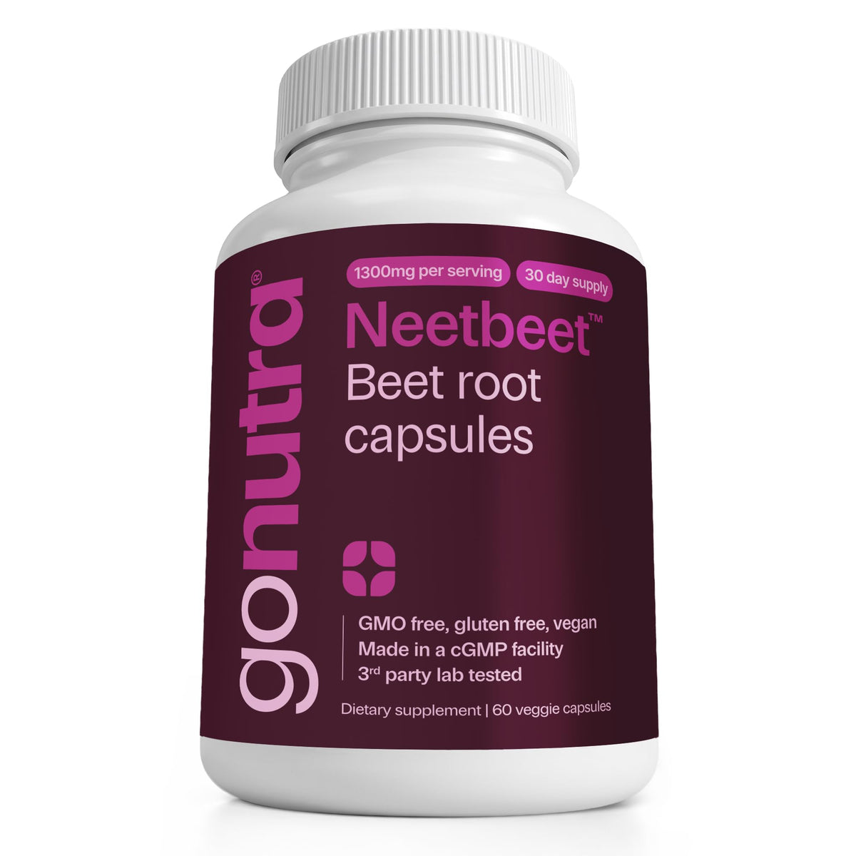 Organic Beet Root Capsules 1300mg 60ct Y701