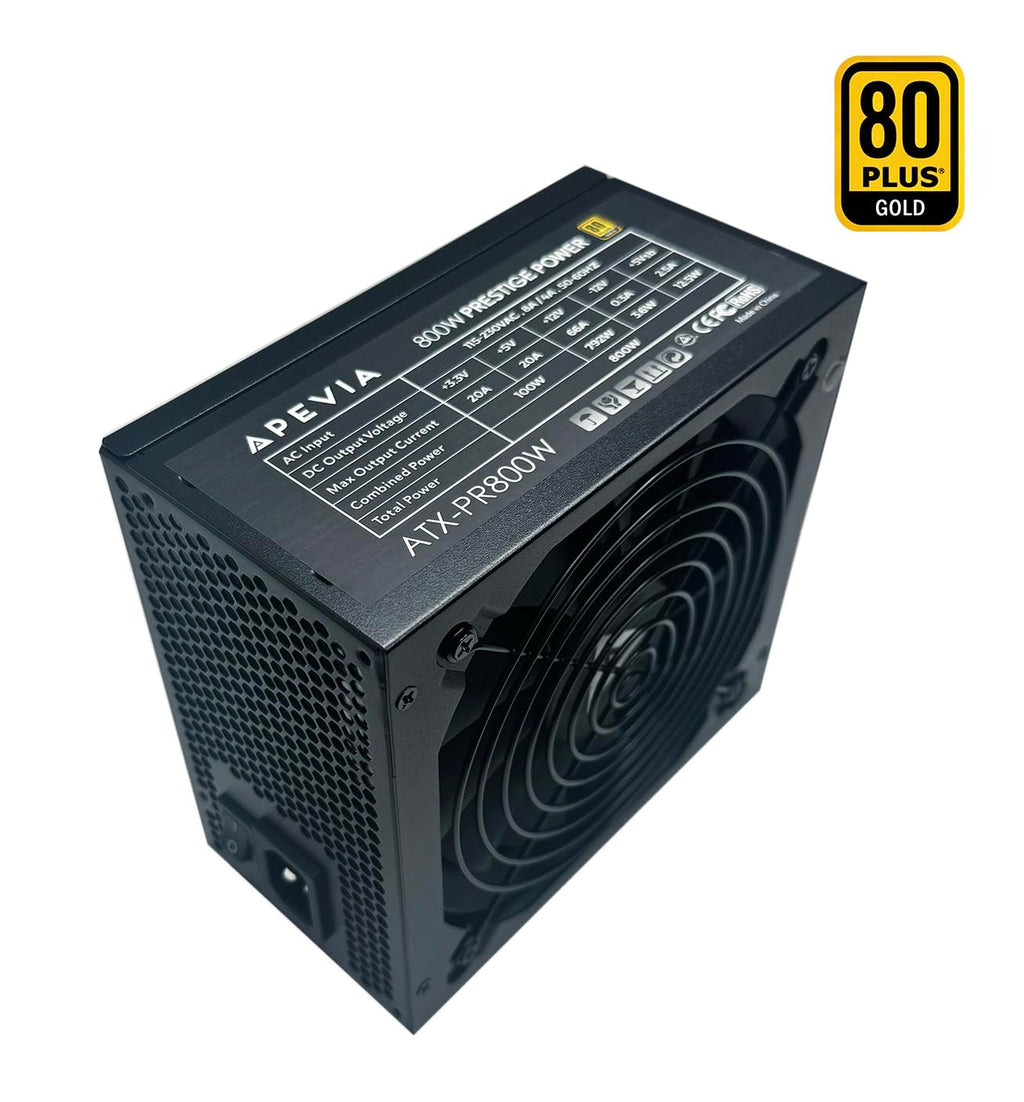 800W 80+ Gold Certified ATX Gaming Power Supply E529