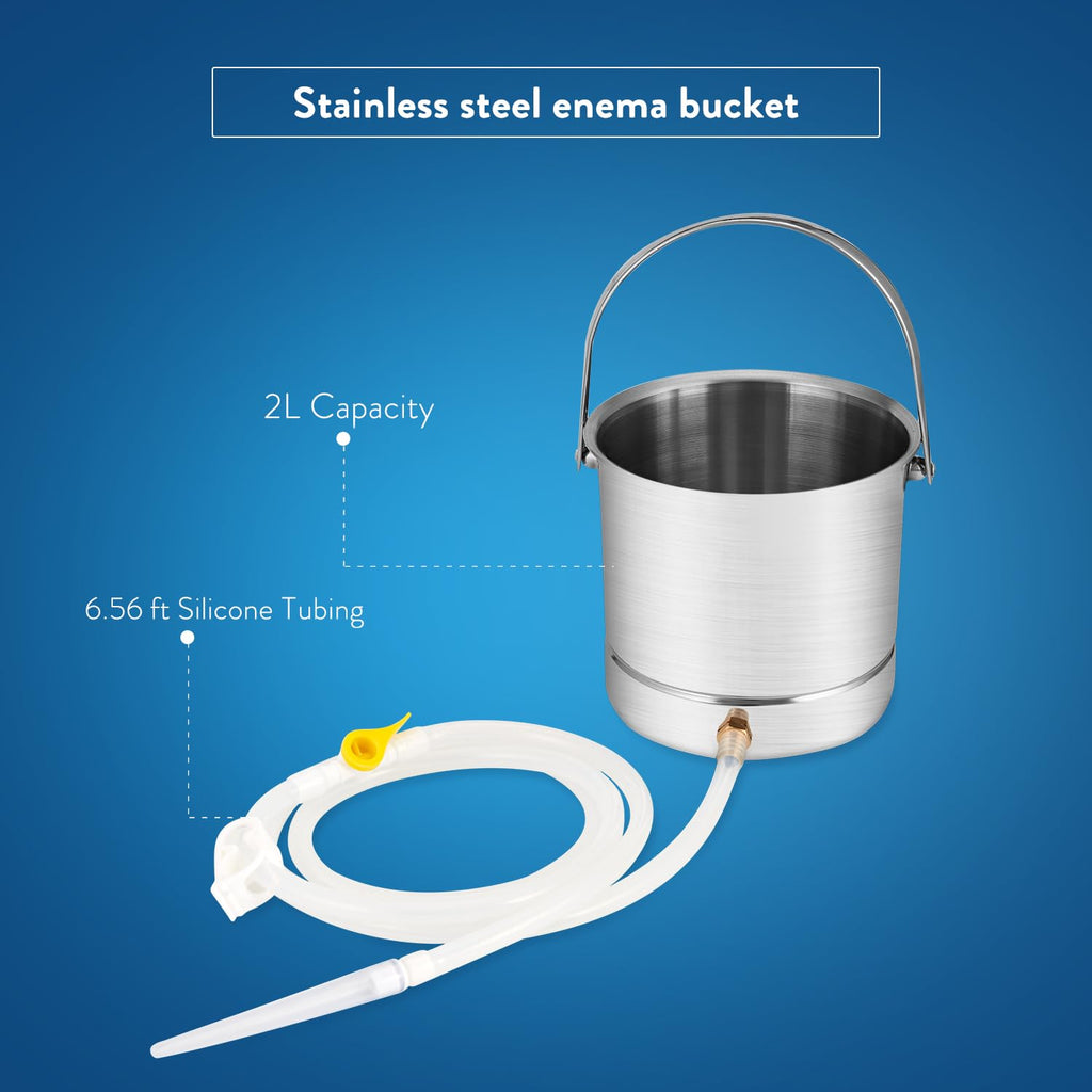 Coffee Enema Bucket Kit Stainless Steel 1.8 Quart E6512