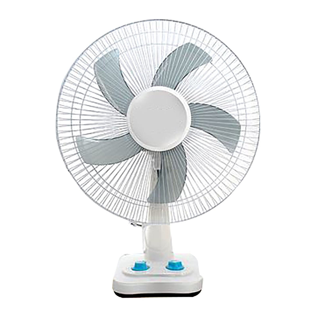 16-Inch 3 Speed 5 Blades Pedestal Fan White I5355