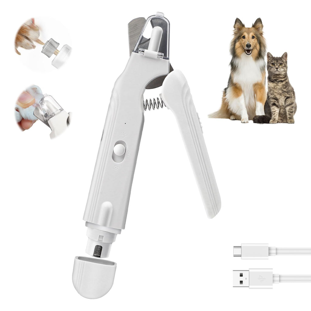 2-in-1 Dog & Cat Nail Clippers & Grinder with LED Light L938646
