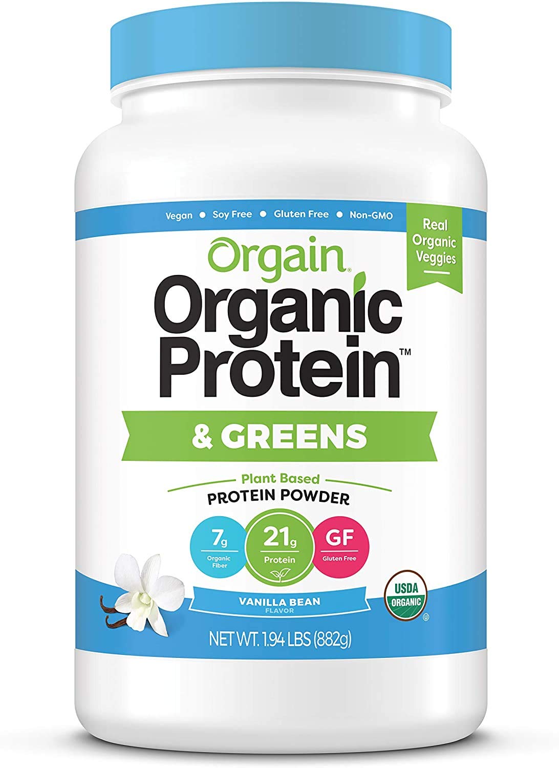 Organic Vegan Protein Powder + Greens Vanilla Bean P835327