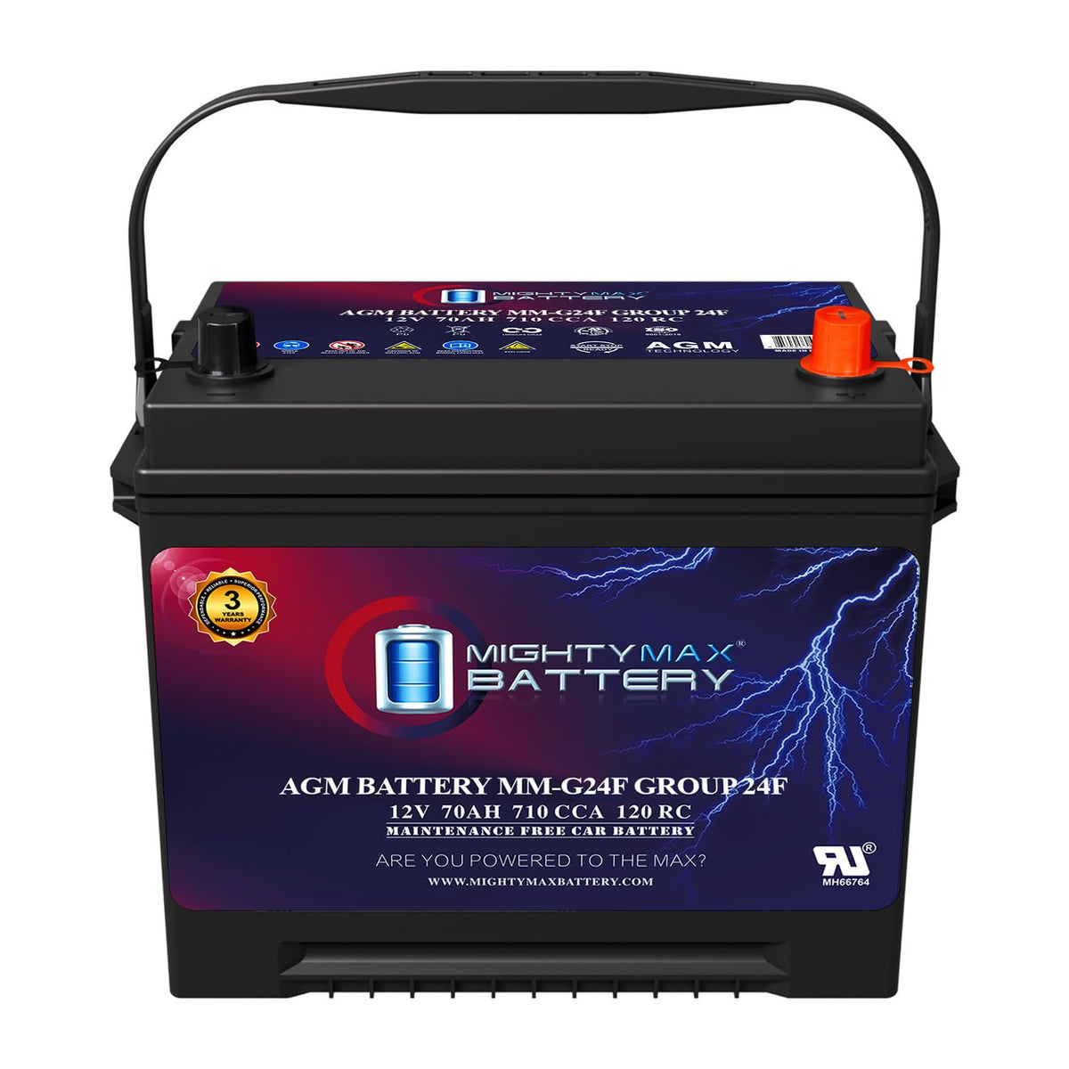 12V 70Ah AGM Replacement Battery E30139