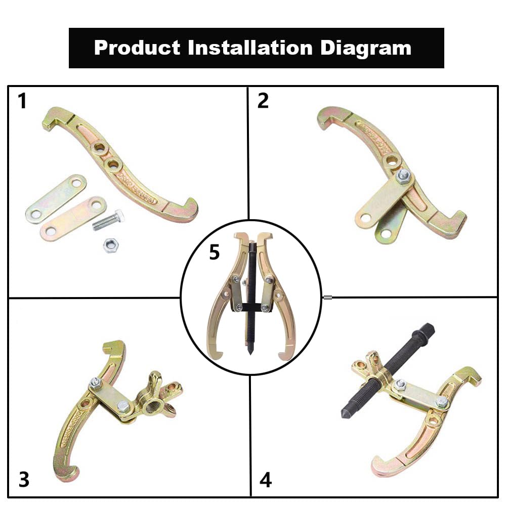 3 Jaw Gear Puller with Reversible Jaws B88952