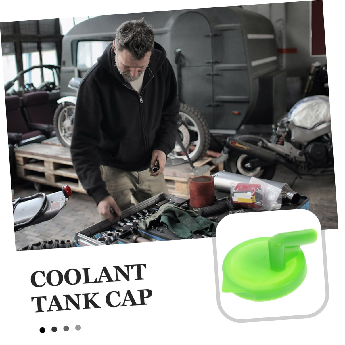 Coolant Reservoir Cap Replacement ABS Green M123076