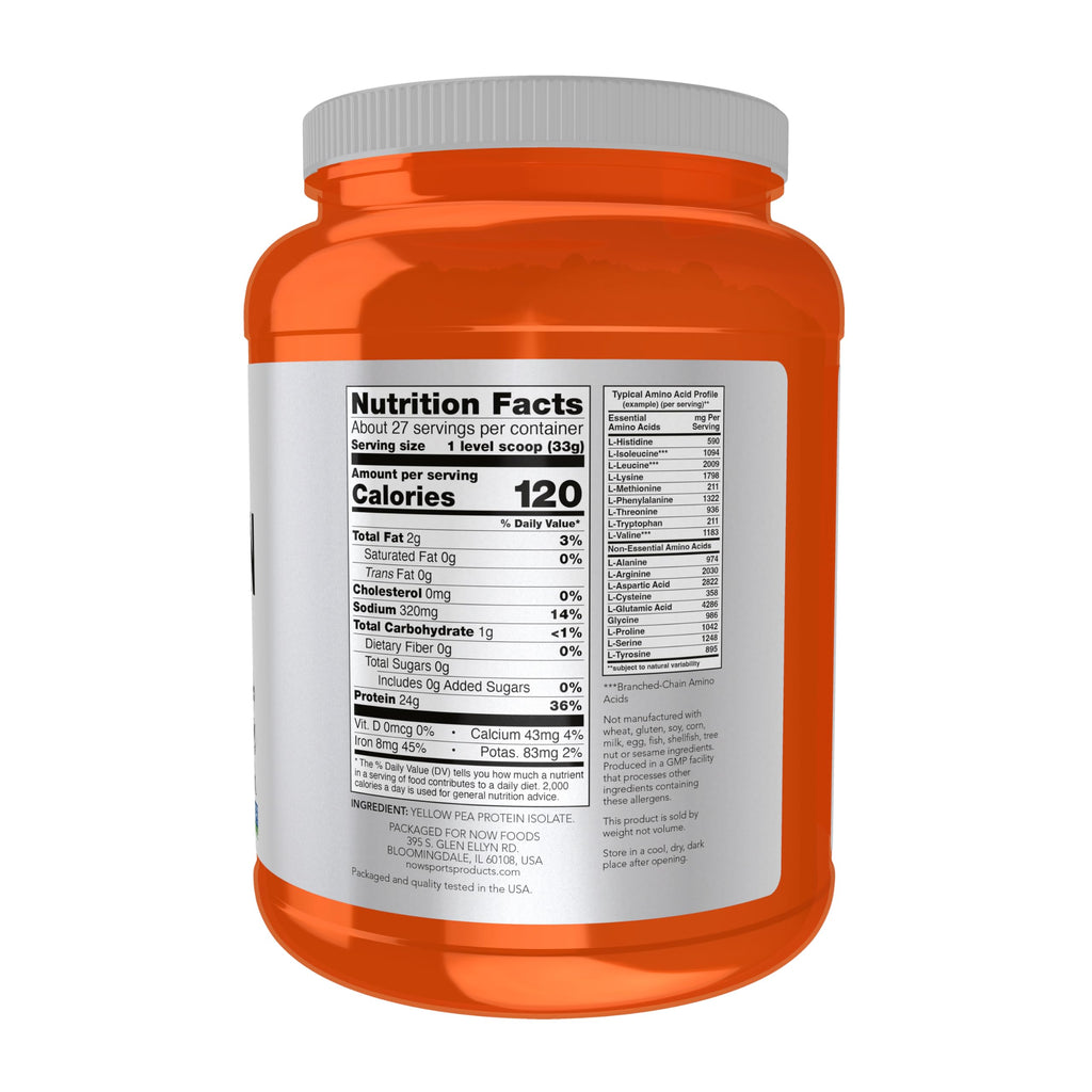 Pea Protein Unflavored Powder 2 lbs P8699