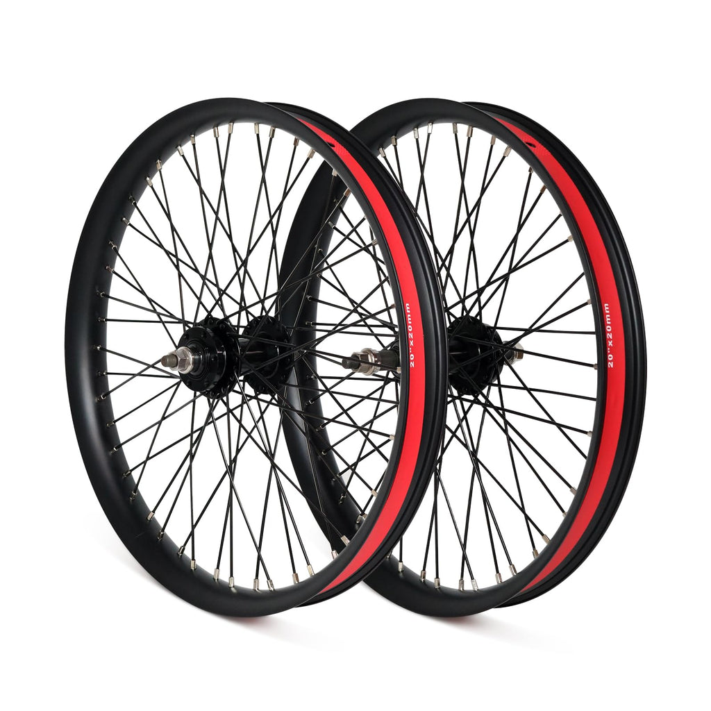 20"/26" Heavy Duty Bike Wheelset, Front and Rear, 12 Gauge 48 Spokes, Double Wall Aluminum Alloy Disc Brake MTB Z538595
