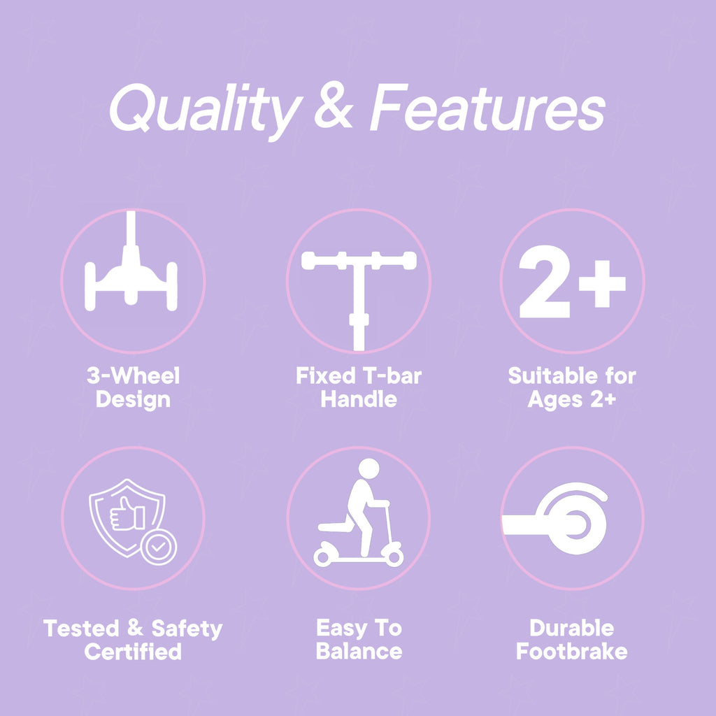 3 Wheel Light Up LED Scooter for Kids L396