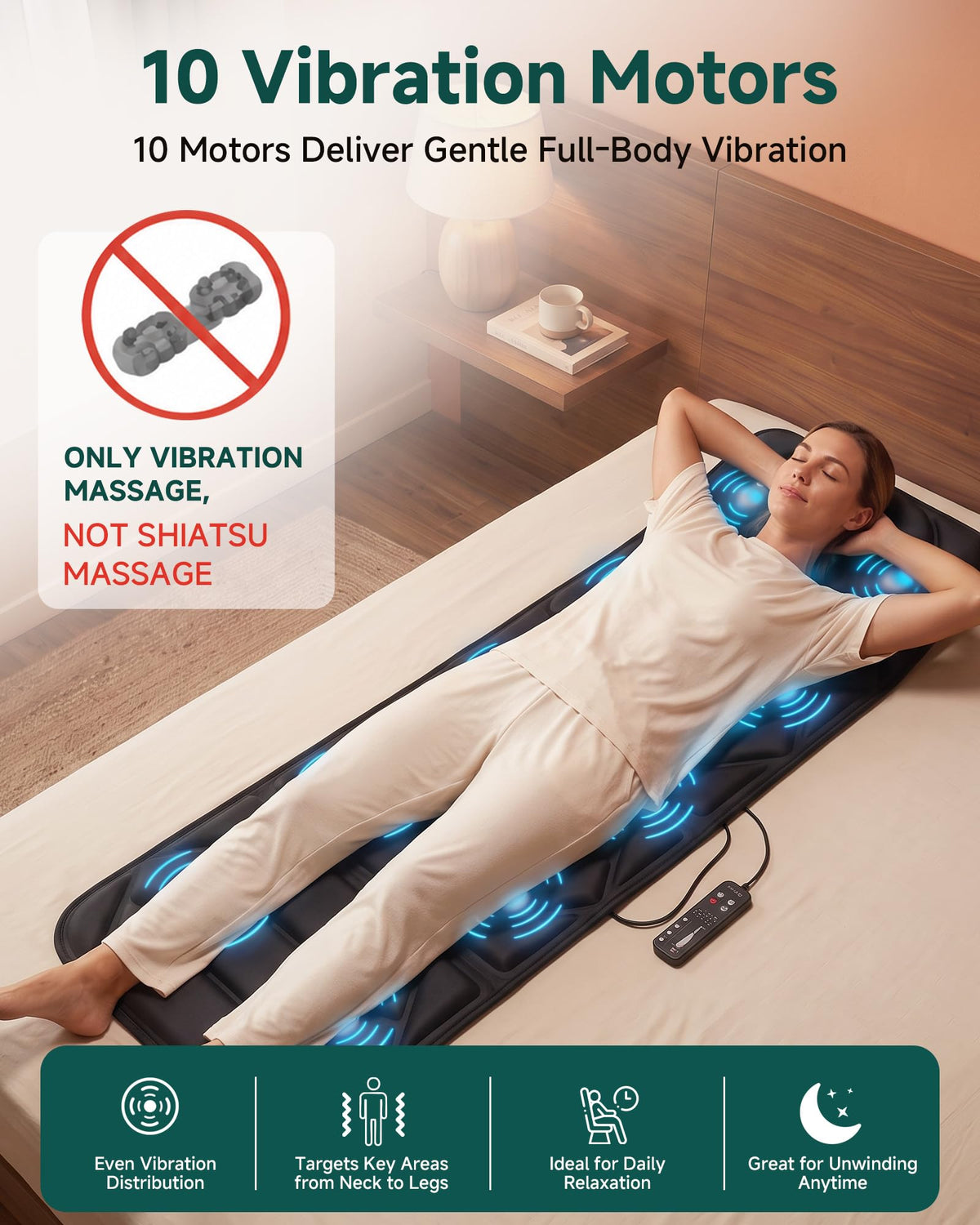 Full Body Massage Mat with Heat Q749