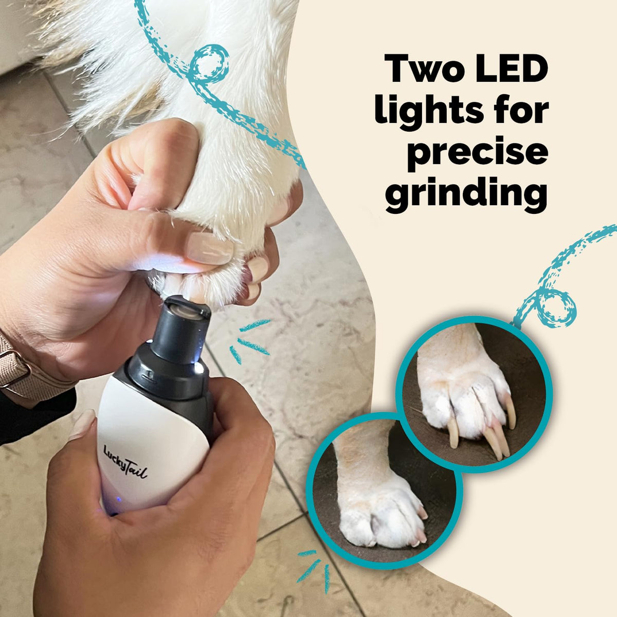 Dog Nail Grinder with Light K2628