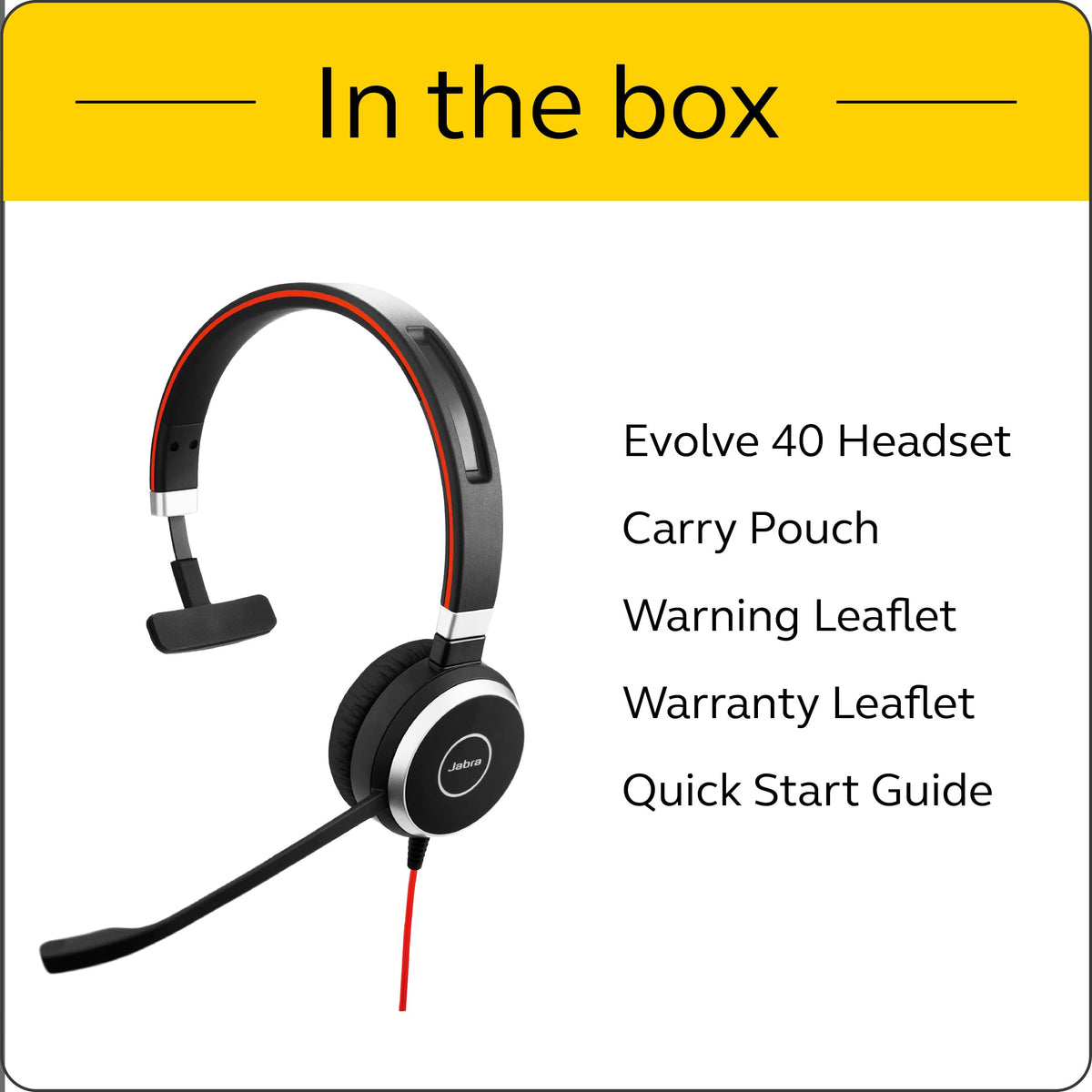 Wired Headset Mono 3.5mm Jack/USB Connection L60201