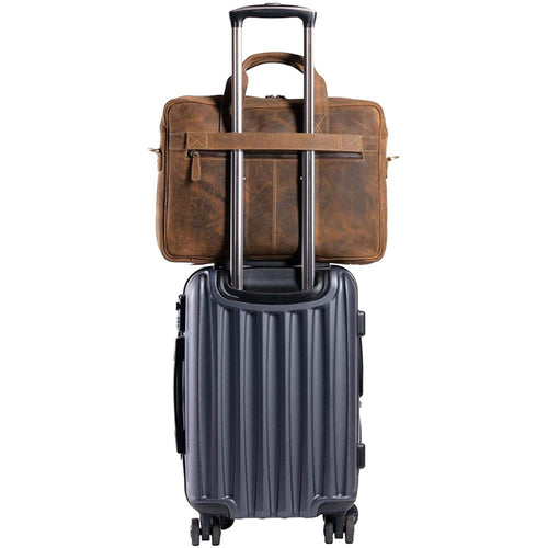 18 Inch Leather Laptop Messenger Bag L3101