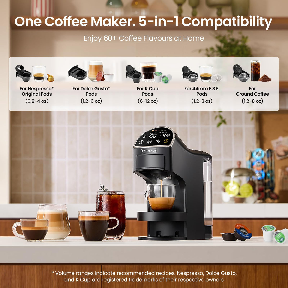 5-in-1 Coffee Maker & Machine L846